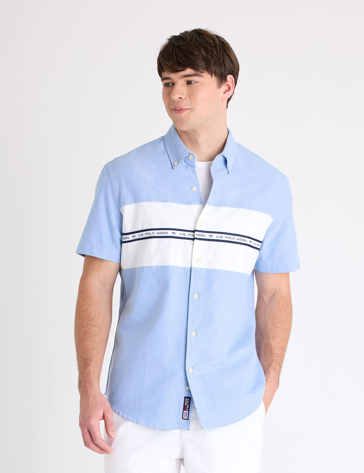 SHORT SLEEVE CHEST PIECE TRICOT SHIRT Serial 11H0392-YN00A