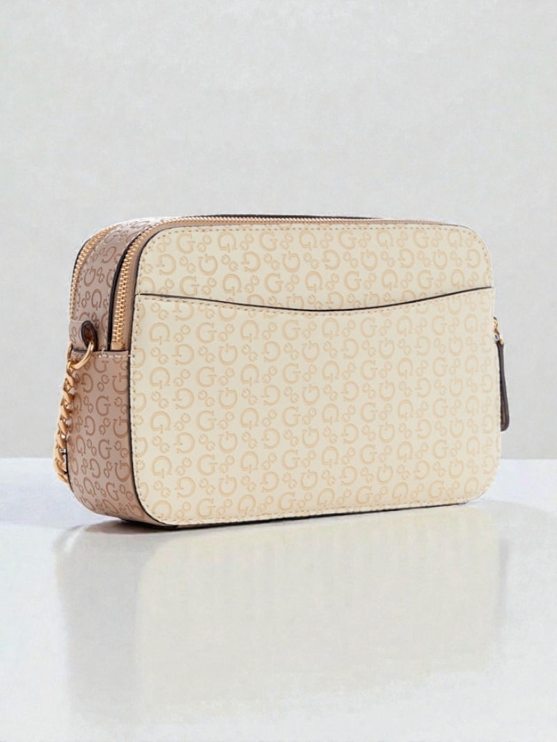 Zakaria Debossed Logo Double-Zip Crossbody