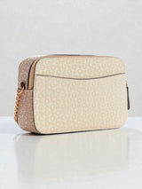 Zakaria Debossed Logo Double-Zip Crossbody