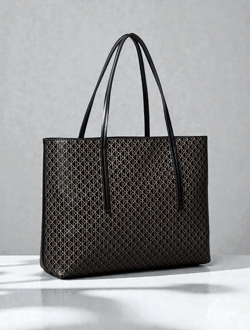 C.K Allover Emblem Logo  Tote Bag with Pouch 4F3267G