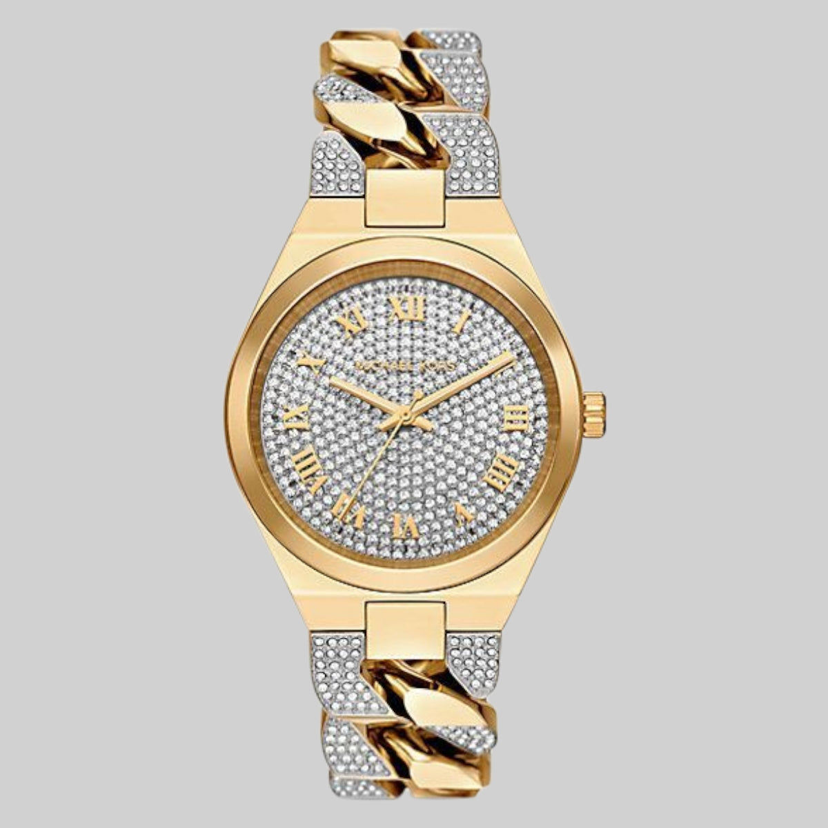 Lennox Quartz Crystal Pave Women's Watch,MK7487