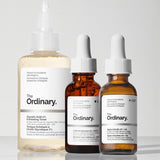 The Ordinary The Bright Set, 3-Step Regimen for Radiant, Even Skin Tone with Glycolic Acid 7% Exfoliating Toner, Alpha Arbutin 2% + HA, and Caffeine Solution 5% + EGCG | Skin Care Set