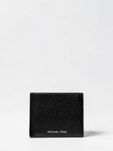 Michael Kors Cooper Pebbled Leather Billfold Wallet With Coin Pouch,36T4LCOF3L