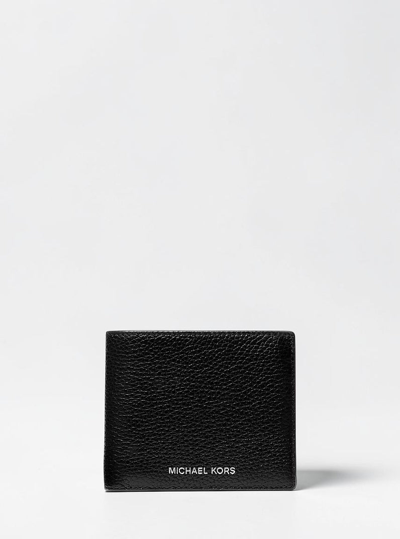 Michael Kors Cooper Pebbled Leather Billfold Wallet With Coin Pouch,36T4LCOF3L