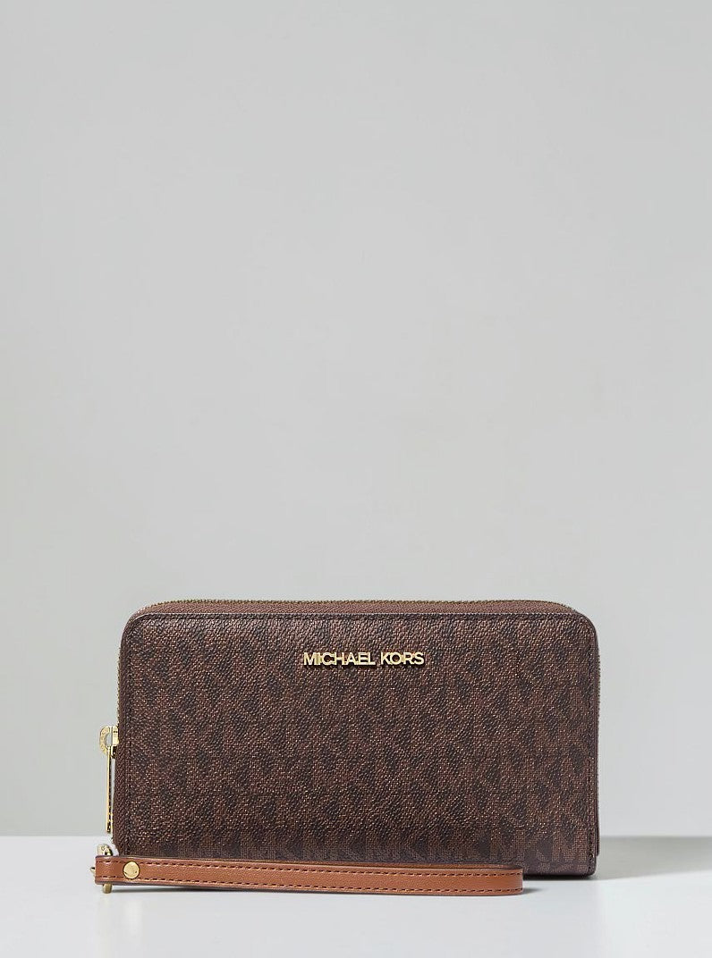 Michael Kors Jet Set Signature Logo Smartphone Wristlet,35F8GTVW9B