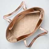 Immediate M.K Jet Set Travel Metallic Logo Top-Zip Tote Bag