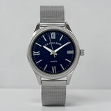 HIS AND HERS SILVER MESH STRAP WATCH SET,USC2714UO-0000A