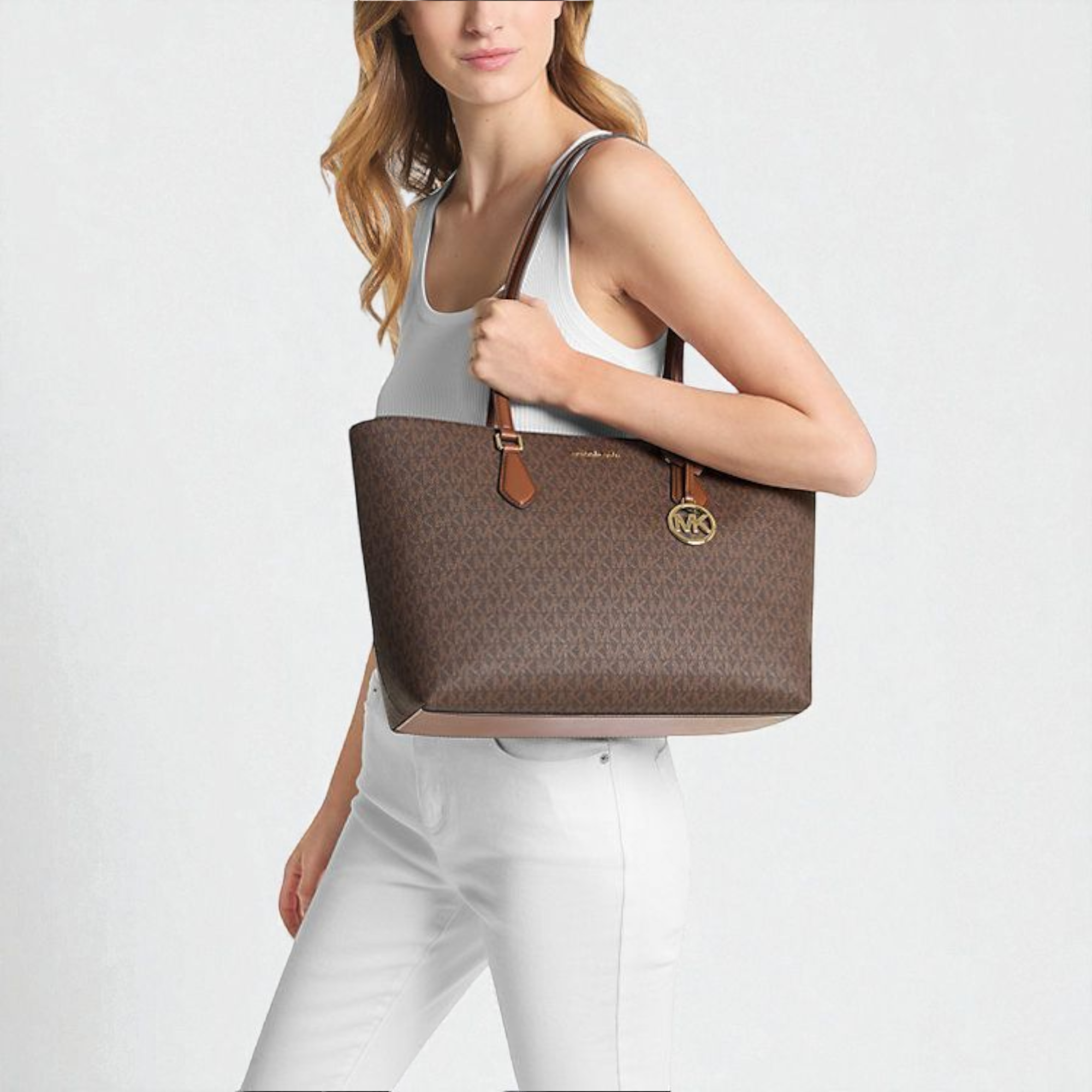 M.K Sheila Large Signature Logo Tote Bag