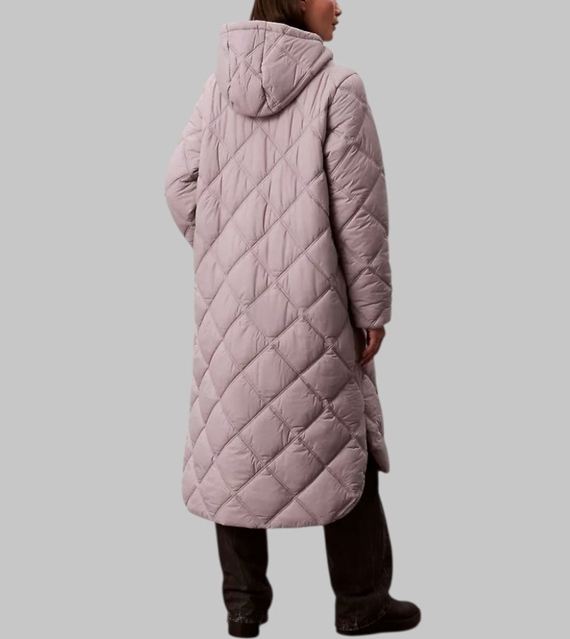 Long Hooded Puffer Jacket