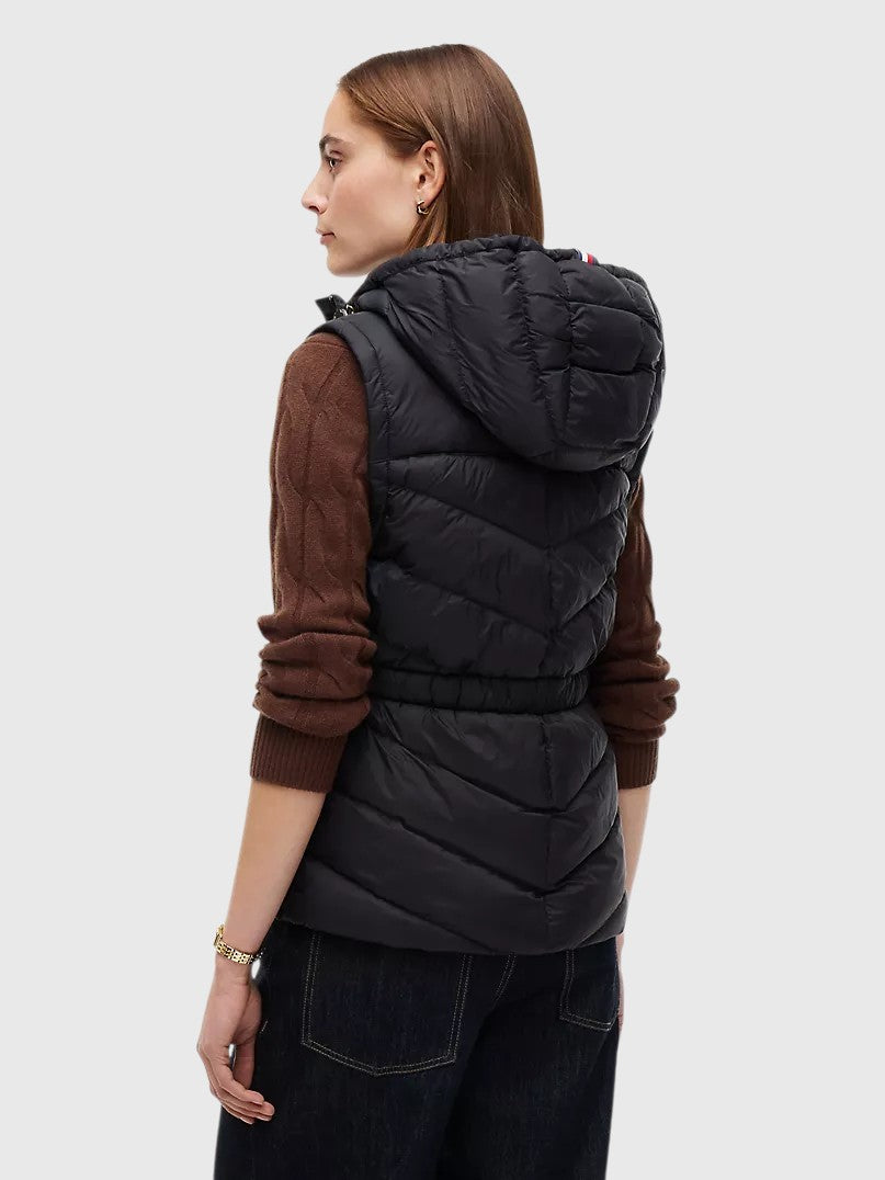 TOMMY HILFIGER Lightweight Quilted Hooded Vest,XW09417-DW5