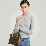 Mercer  Logo and Leather Accordion Crossbody Bag 35S1GM9M2B