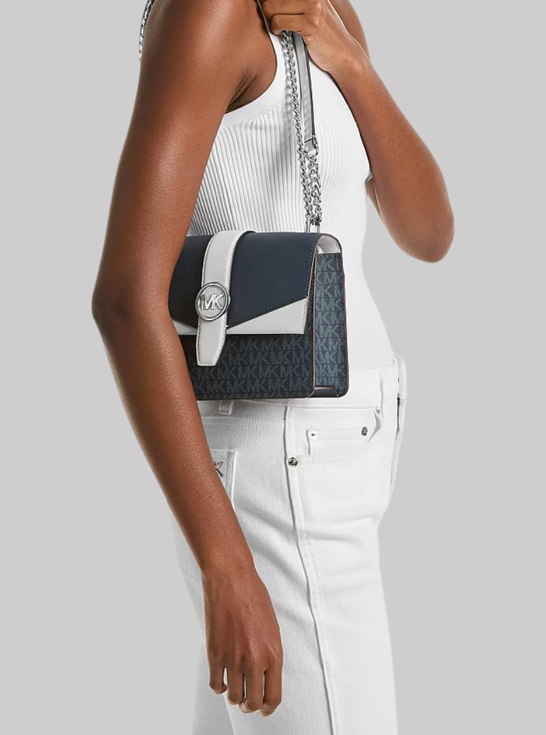 Greenwich Color-Block Signature Logo Crossbody Bag,35S5SGRC1B