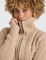 US.POLO.ASSN FULL ZIP NOVELTY CABLE CARDIGAN,21W0024-EG00A