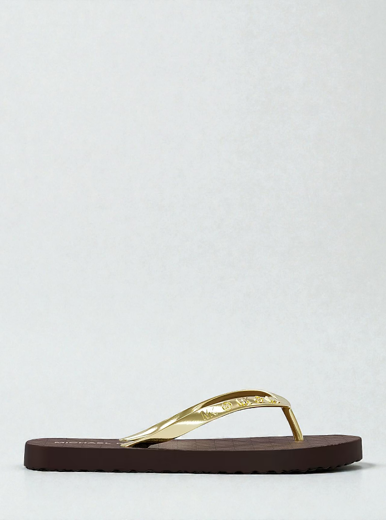 M.k Signature Logo Flip Flops