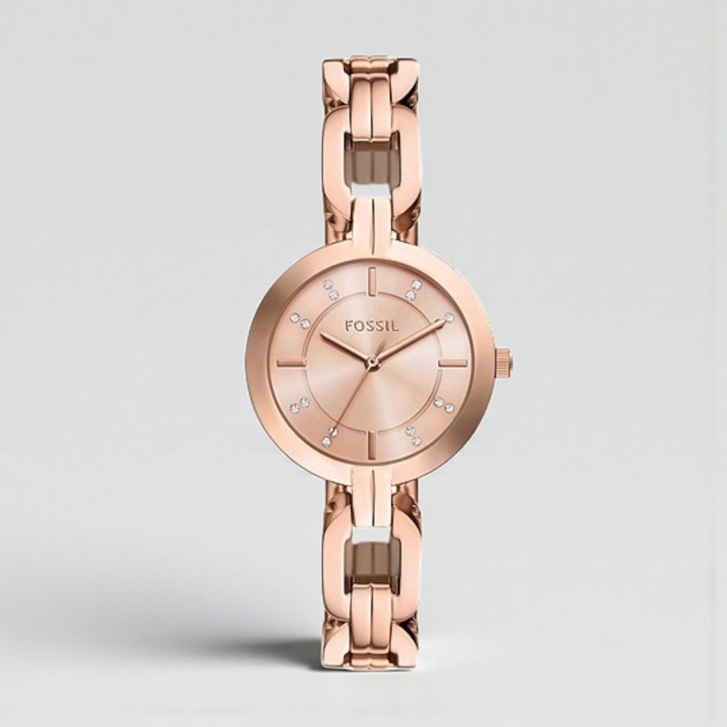 Kerrigan Three-Hand Rose Gold-Tone Stainless Steel Watch