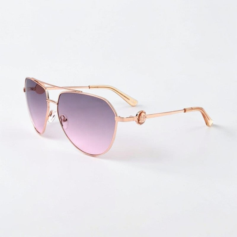 GUESS Burgundy Pilot Ladies Sunglasses GF6140 28T 62