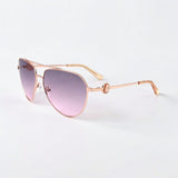 GUESS Burgundy Pilot Ladies Sunglasses GF6140 28T 62