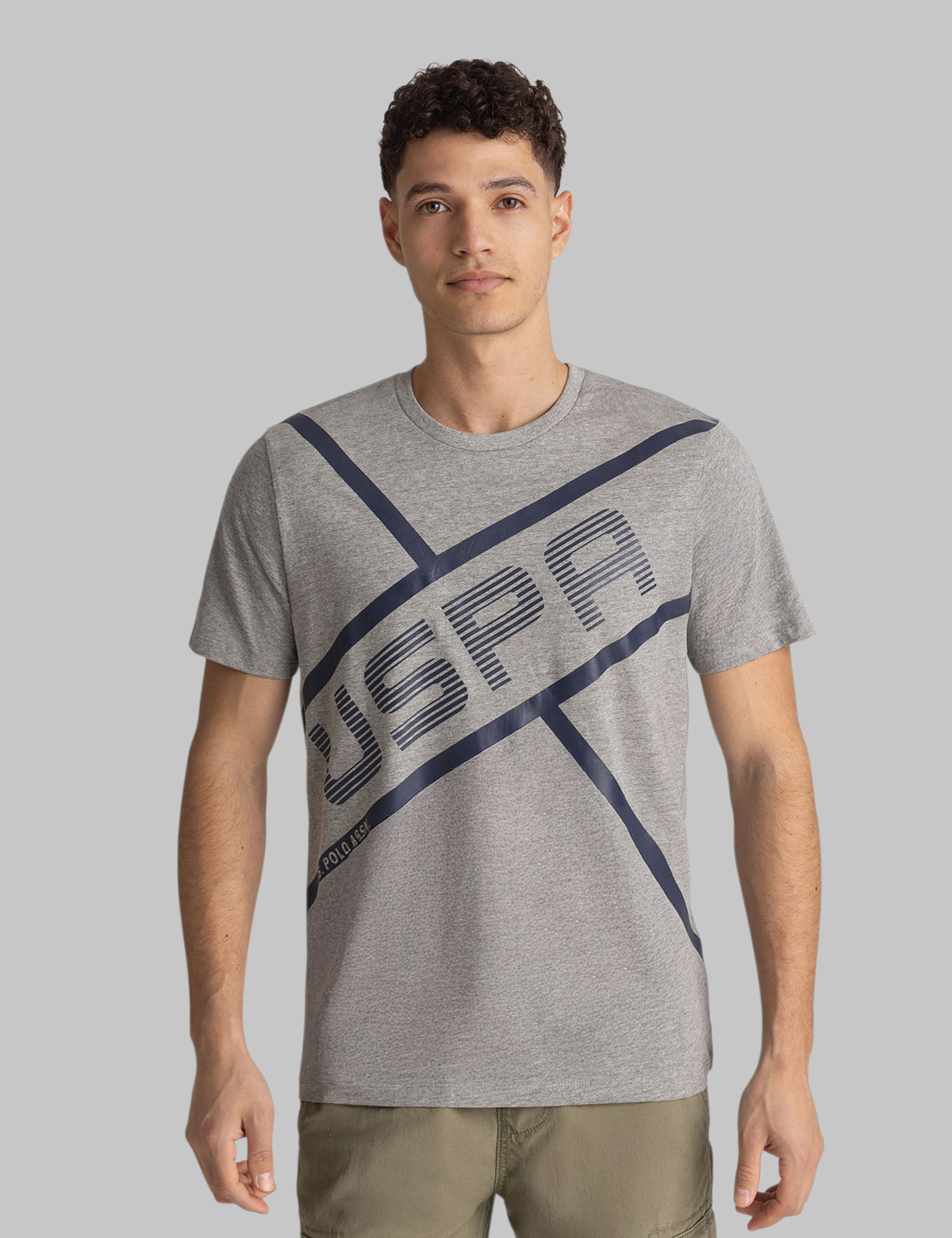 USPA LINEAR GRAPHIC JERSEY T-SHIRT