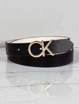 Monogram Logo Plaque Reversible Belt