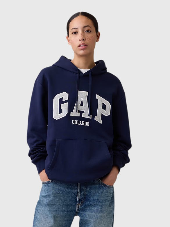 GAP Relaxed Gap City Logo Hoodie,1178568