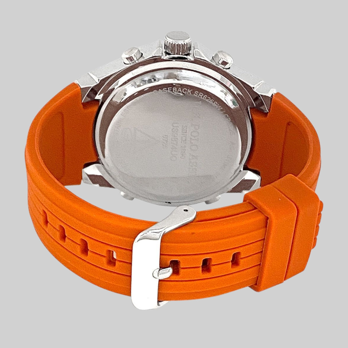 MENS ORANGE STRAP ANADIGI WATCH,US9874UO-0000A