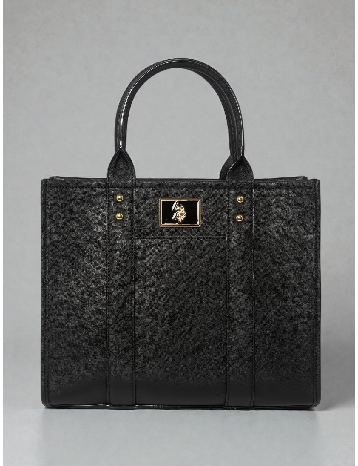 USPA BOX TOTE WITH CROSSBODY STRAP