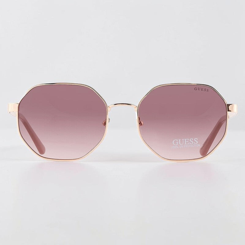 Guess Gradient Bordeaux Geometric Ladies Sunglasses, GF6160