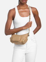 Michael Kors Merritt Signature Logo Convertible Crossbody Bag,35S6S0WC1B