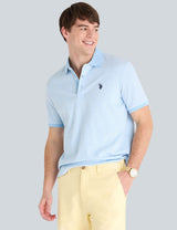 YARN DYE STRIPE INTERLOCK POLO SHIRT,11Q0073-9800A