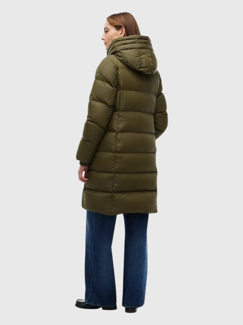 TOMMY HILFIGER Water-Repellent Hooded Down Puffer Coat,WW53611-GYY