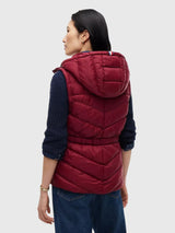 TOMMY HILFIGER Lightweight Quilted Hooded Vest,XW09417-DW5