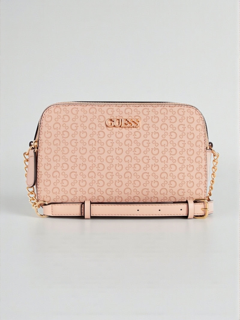 Zakaria Debossed Logo Double-Zip Crossbody