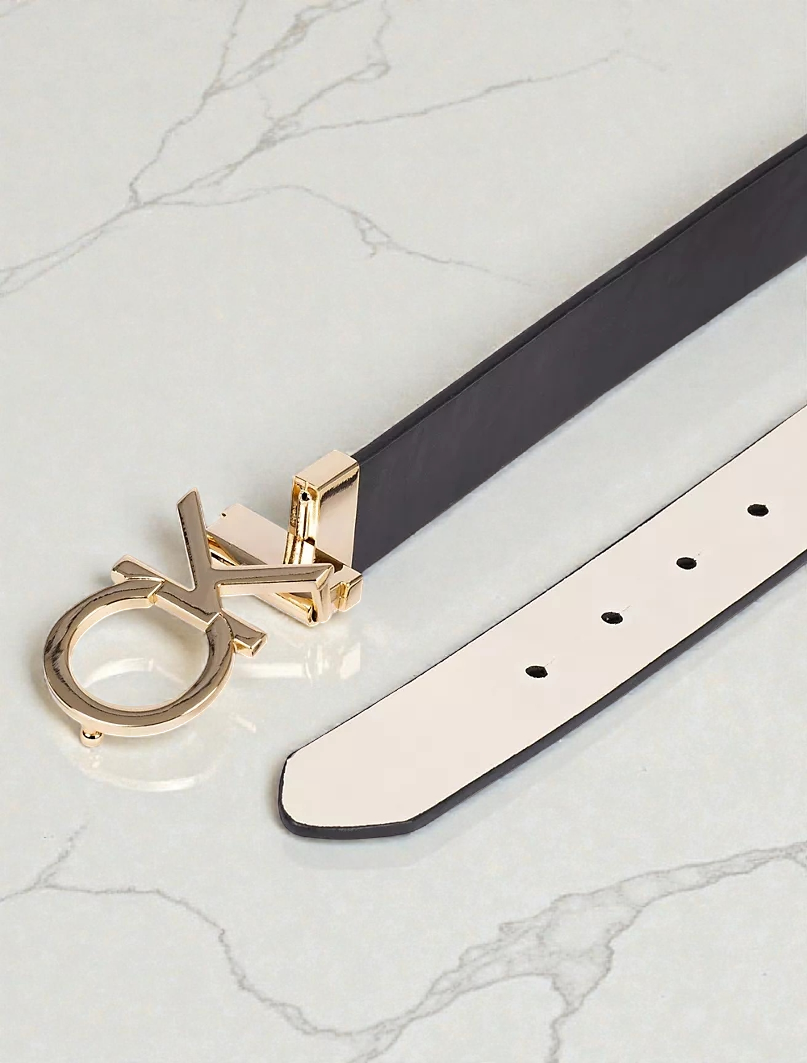 Monogram Logo Plaque Reversible Belt