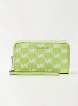 Jet Set Travel Large Logo Jacquard Denim Smartphone Wristlet,35S6STVE3J