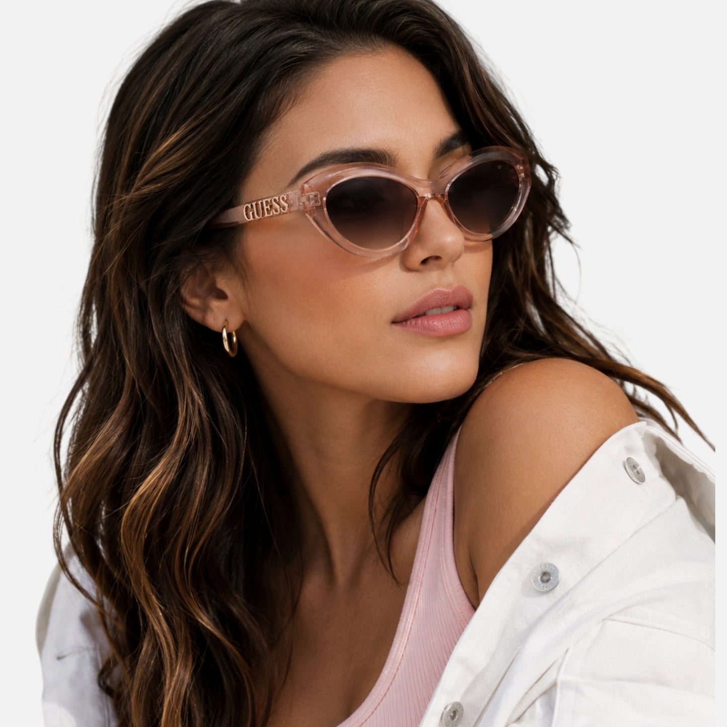 Guess Gradient Cat Eye Ladies Sunglasses,GO00070