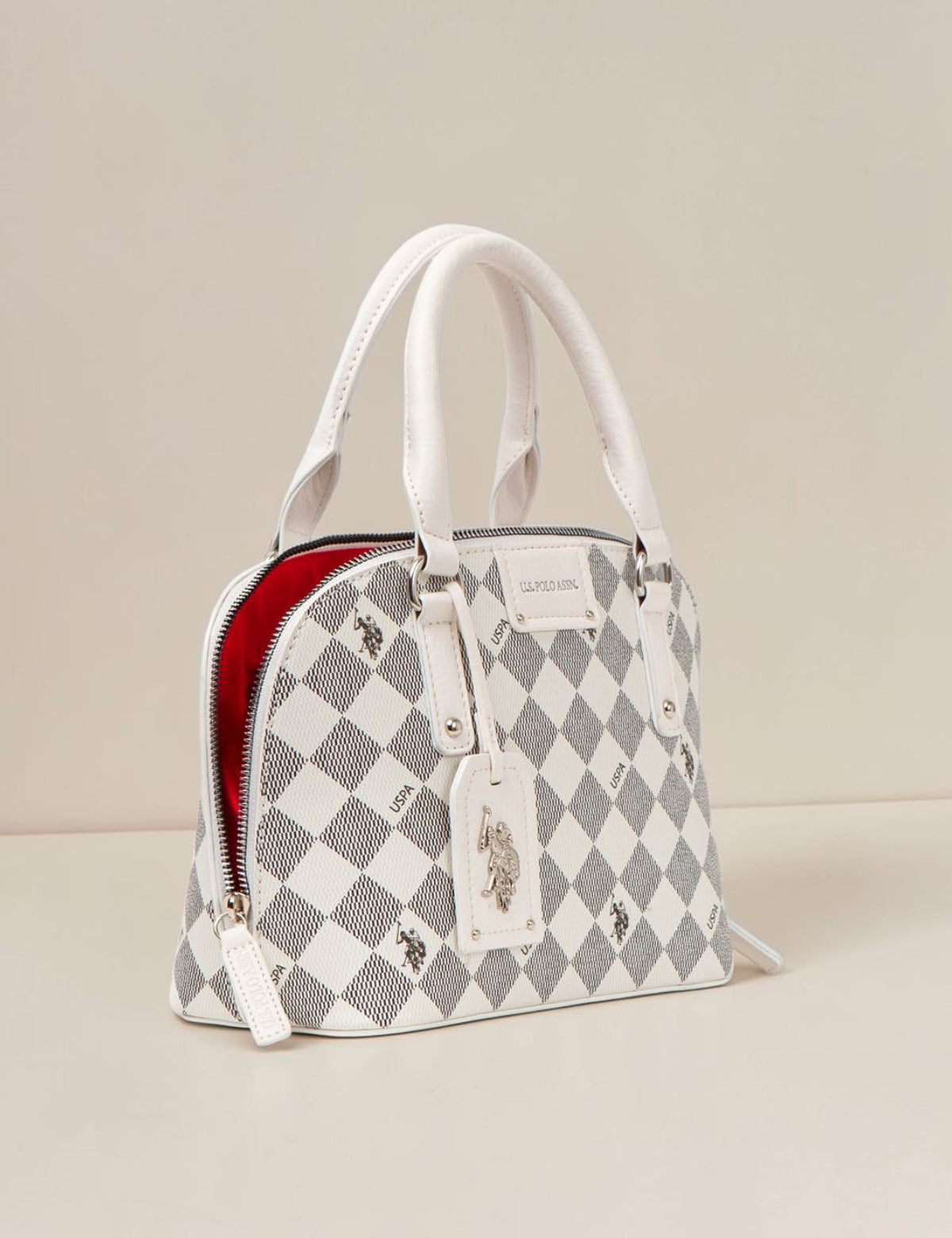 DIAMOND SIGNATURE DOME BAG WITH CROSSBODY STRAP,27A177-AA00A