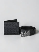 Michael Kors Signature Logo Wallet and Reversible Belt Gift Set,36F5LGFN9B
