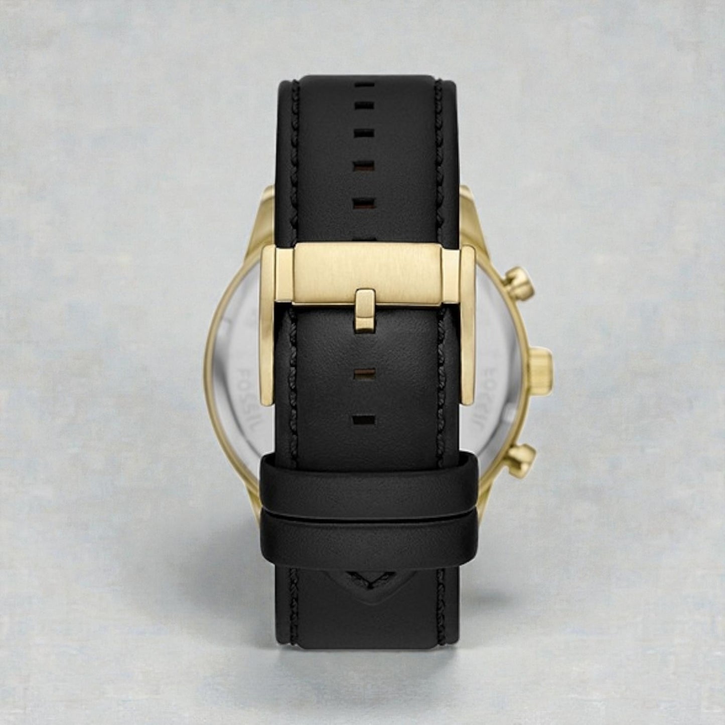 Flynn Chronograph Black Leather Watch