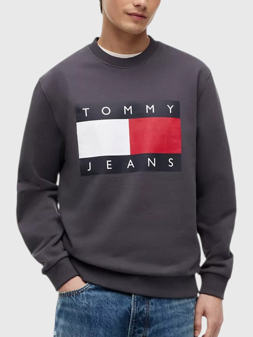 TOMMY HILFIGER Jeans Big Flag Logo Sweatshirt,DM22643-MBM