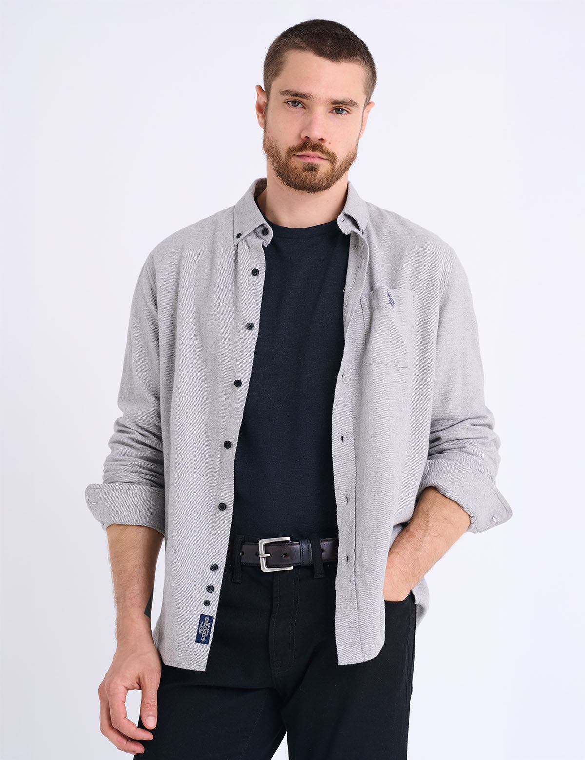 LONG SLEEVE HEAVY BRUSHED TWILL SHIRT Serial 11H0311-X600A