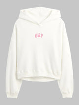 Relaxed Gap Mini-Logo Cropped Hoodie