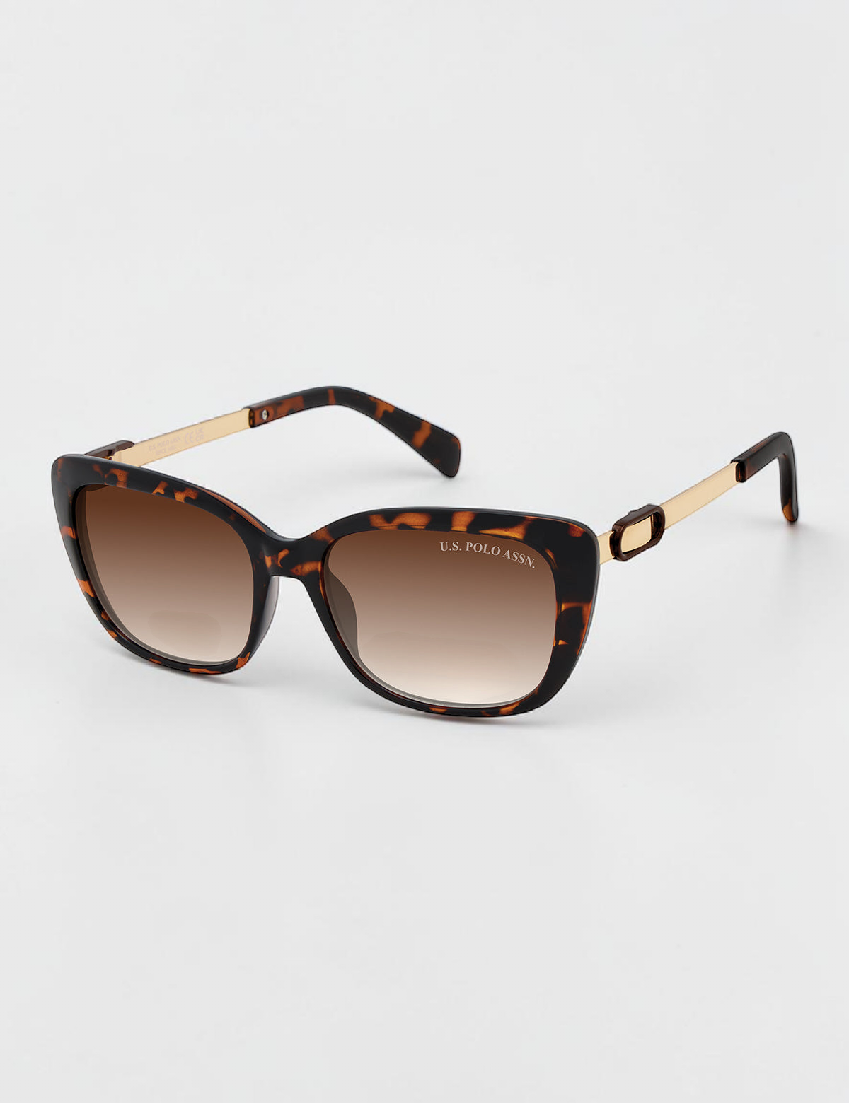 Immediate US Polo LADIES HERITAGE CAT-EYE MEDALLION SUNGLASSES Serial PA5172-0000A