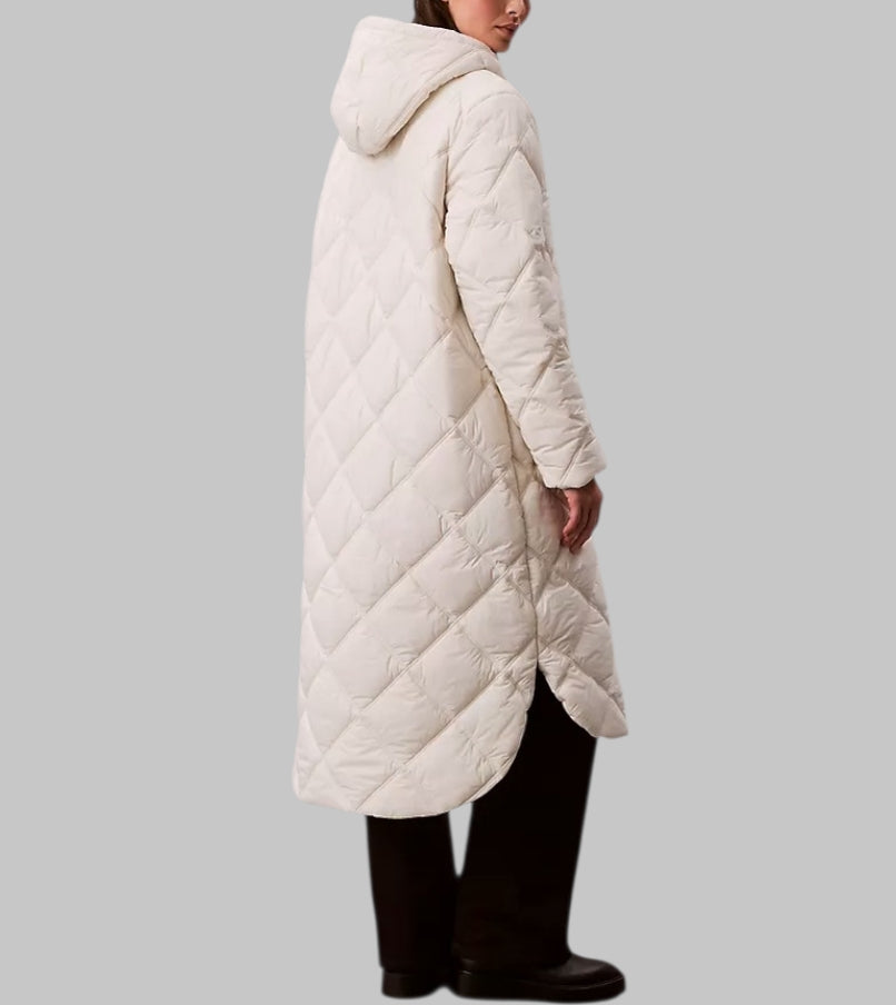 Long Hooded Puffer Jacket