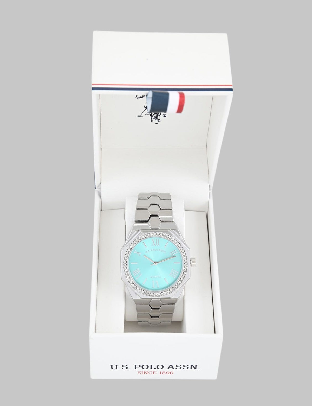 LADIES SILVER LINK WATCH WITH BLUE FACE
SKU: USC40655UO-0000A