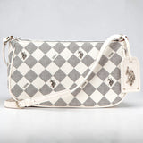 27A176-AA00A,DIAMOND SIGNATURE CROSSBODY BAGUETTE BAG