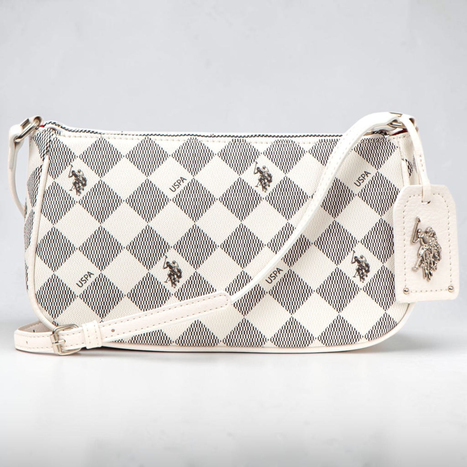 27A176-AA00A,DIAMOND SIGNATURE CROSSBODY BAGUETTE BAG