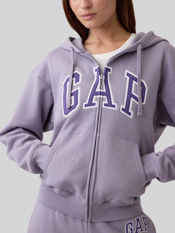 Gap Relaxed Gap Logo Zip Hoodie,627454
