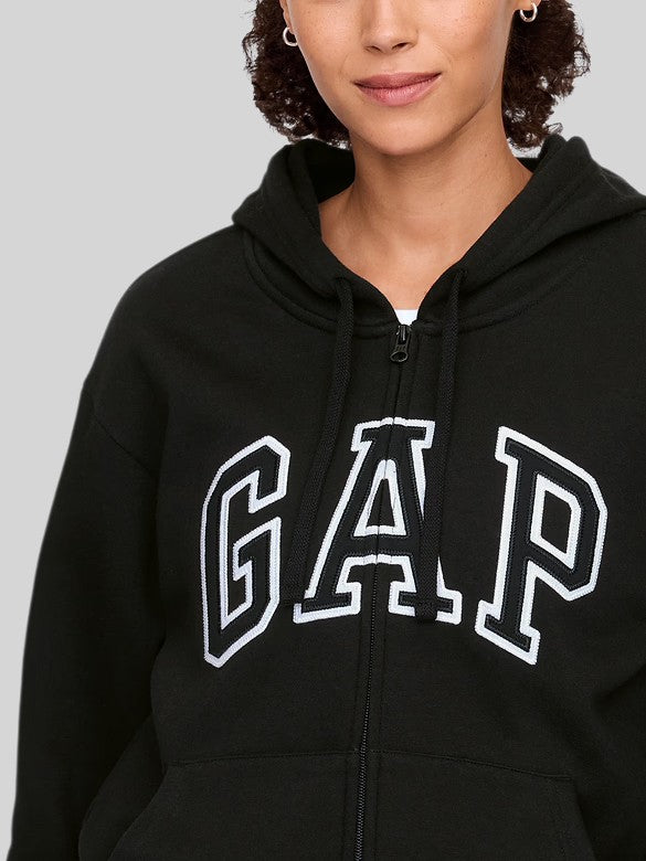 Gap Relaxed Gap Logo Zip Hoodie,627454