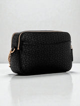 Zakaria Debossed Logo Double-Zip Crossbody