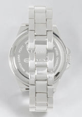 Link Bracelet Crystal Sport Bezel Watch
